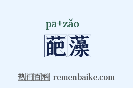 葩藻是什么意思的图片